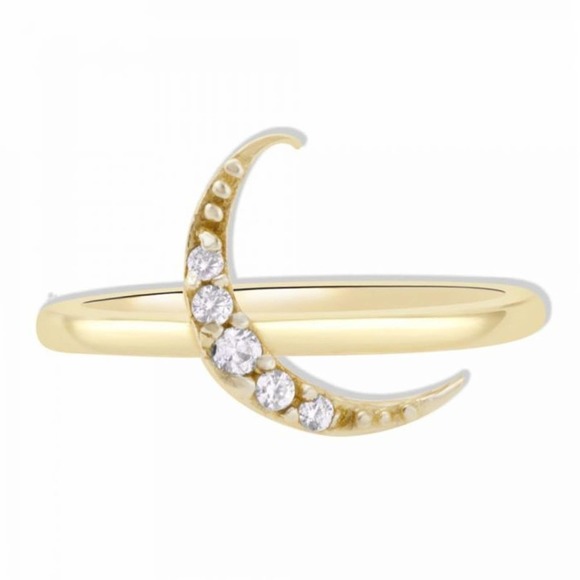 Jewelry - NEW Gold Moon Pie Ring